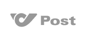 „Logo der Post mit geschwungenem Symbol und dem Wort ‘Post’ daneben.“